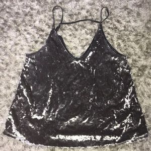 American Eagle velvet tank